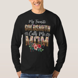 T-shirt Mon Favotite Goldsmith m'appelle Maman Leopard Flo