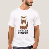 T-shirt Mon Ferret A Mangé Ma Maison (Devant)