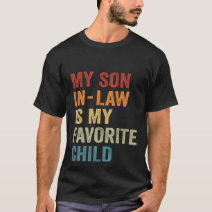 T-shirt Mon Fils En Droit Est Mon Enfant Favori Drôle Retr