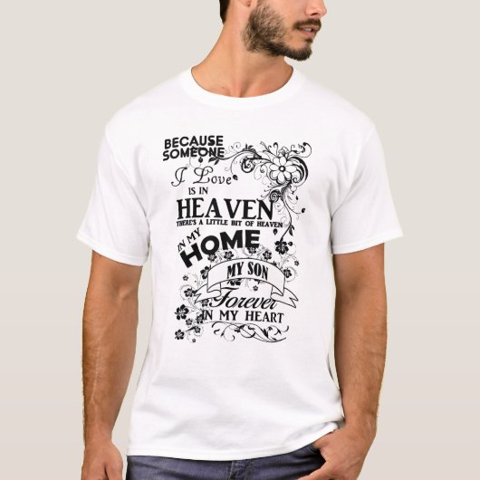 T-shirt Mon Fils, En Mémoire Amoureuse, Souvenir (Devant)