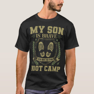 T-shirt Mon fils est courageux et destiné à l'entraînement