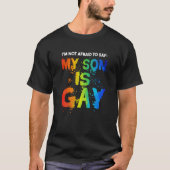 T-shirt Mon fils est le mois Gay pride LGBT LGBTQ Maman (Devant)