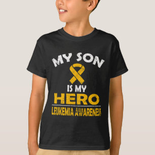 T-SHIRT MON FILS EST MON HERO LEUKEMIA CONSCIENCE DE LA CH