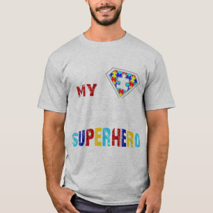 T-shirt Mon Fils Est Mon Superhéros Préféré Autisme Don 8