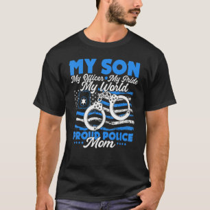 T-shirt Mon Fils Est Un Agent Courageux De L'Application D