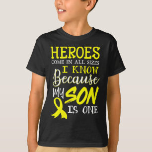 T-shirt Mon Fils Est Un Héros Sensibilisation Au Cancer Ch