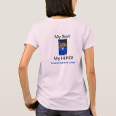 T-shirt Mon fils Mon héros JDM (Dos)