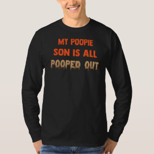 T-shirt Mon Fils Poopie Est Tout Gâché Des Blagues De Pare