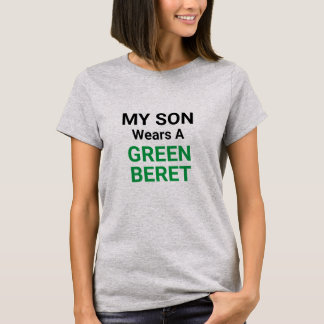 T-shirt Mon fils utilise un béret vert 4