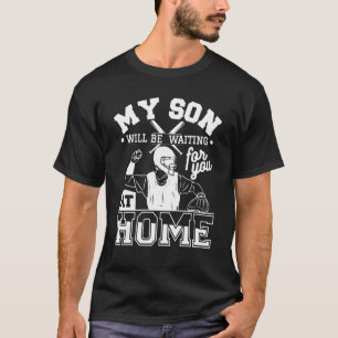 T-shirt Mon Fils Vous Attendra À Home Baseball Pl