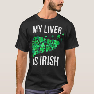 T-shirt Mon Foie Est Irlandais Drôle À Boire St Patricks J