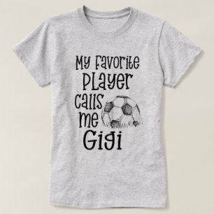 T-shirt Mon footballeur préféré m'appelle pièce en t de