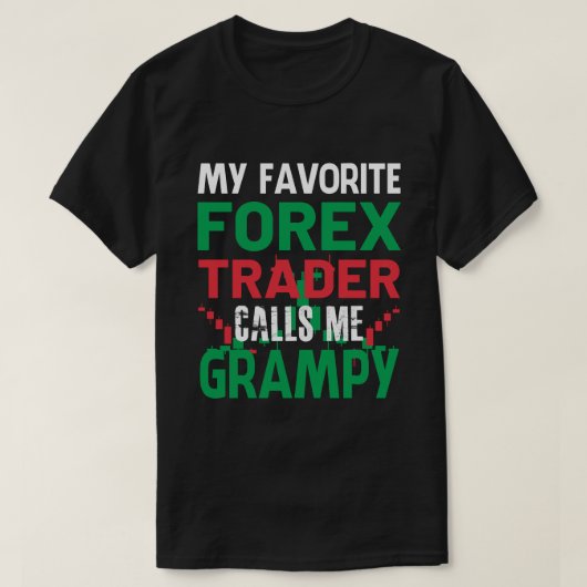 T-shirt Mon Forex Trader Favori M'Appelez GRAMPY Forex Tra (Design devant)
