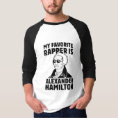T-SHIRT MON FRAPPEUR PRÉFÉRÉ EST ALEXANDER HAMILTON (Devant)