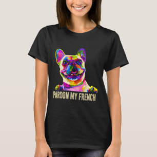 T-shirt Mon French - Pop Art Fun Frenchie Bouledogue Franç