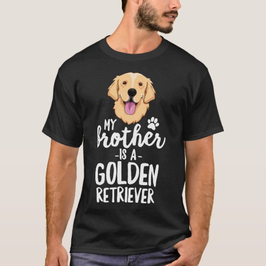 T-shirt Mon Frère Est Un Enfant De La Famille De Chiens D' (Devant)