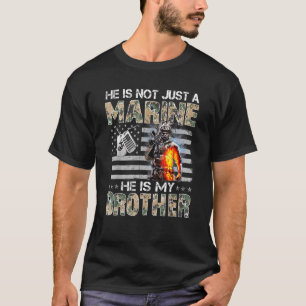 T-shirt Mon frère est un marine pour sœur, frère d'un mari