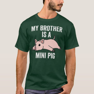 T-shirt Mon Frère Est Un Mini Pig Pet Premium