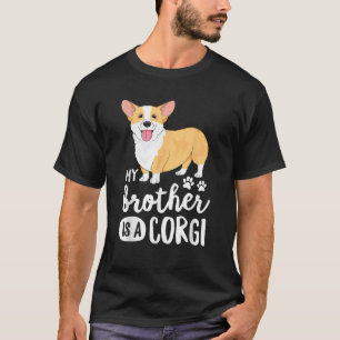 T-shirt Mon frère est une chemise Corgi T pour les enfants