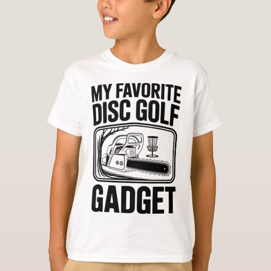 T-shirt Mon gadget préféré de disc golf - Blague sur la tr (Devant)