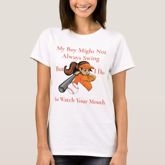 T-shirt Mon Garçon Ne Swing Pas Toujours Thunder_Cove (Devant)
