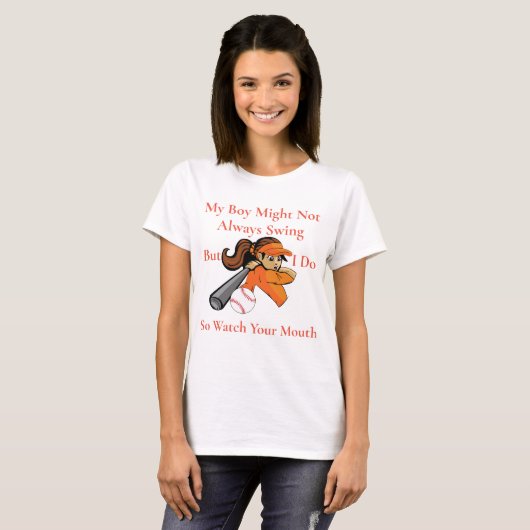 T-shirt Mon Garçon Ne Swing Pas Toujours Thunder_Cove (Devant entier)
