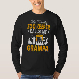 T-shirt Mon gardien de zoo préféré m'appelle Grampa Animal