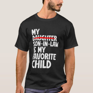 T-shirt Mon gendre est mon enfant préféré Mère vintage-