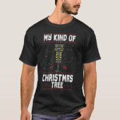 T-shirt Mon Genre D'Arbre De Noël Drag Racing Funny Xmas R (Devant)