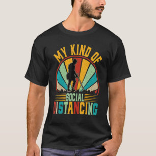 T-shirt Mon genre de dérangement social Retro Metal Détect