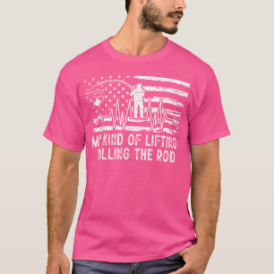 T-shirt Mon Genre De Levage Tirant La Pêche De L'Océan Rod