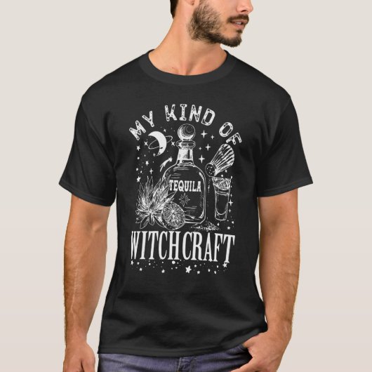T-shirt Mon Genre De Vin Tequila Magic Witches (Devant)