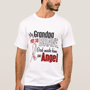 T-shirt Mon grand-papa est un cancer de poumon d'ange