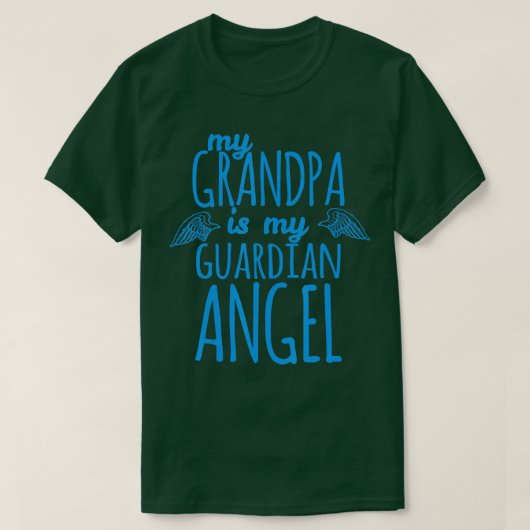 T-shirt Mon grand-père est mon ange gardien (Design devant)