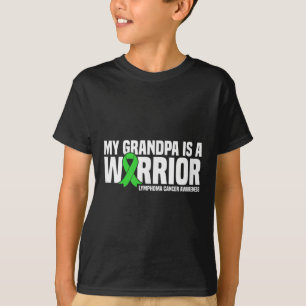 T-shirt Mon Grand-Père Est Un Guerrier Lymphome Cancer Sen