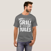 T-shirt Mon Grill Mes règles (Devant entier)