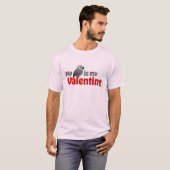 T-shirt Mon gris africain est mon Valentine (Devant entier)