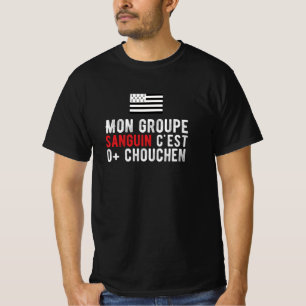 T-shirt Mon groupe sanguin c’est O+ Chouchen