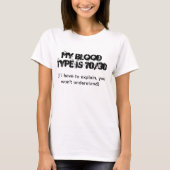 T-shirt Mon groupe sanguin est 70/30 (Devant)