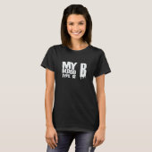 T-shirt Mon groupe sanguin est B Rhesus Factor Blood Group (Devant entier)