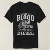 T-shirt Mon groupe sanguin est Diesel (Design devant)