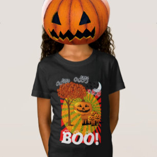 T-Shirt Mon HALLOWEEN CITROUILLE TÊTE Tunic