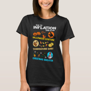 T-shirt Mon Halloween Éffrayant, Thanksgiving, Mauvais Noë
