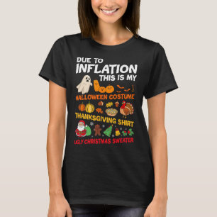 T-shirt Mon Halloween Thanksgiving Costume de Noël Hommes