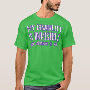 T-shirt Mon handicap est invisible2