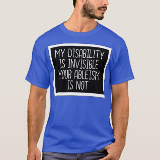T-shirt Mon handicap est invisible3