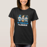 T-shirt Mon Hanoukka Pajamakah Gnomes Channukah Jewish Gno<br><div class="desc">Mes Hanoukka Pajamakah Gnomes Channukah Gnomies juives</div>