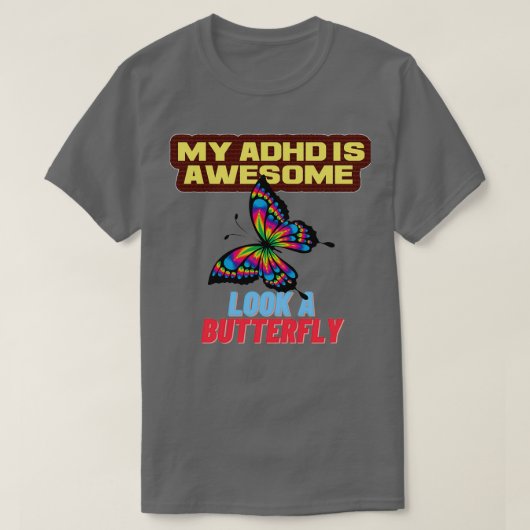 T-shirt Mon HD ADHD est génial 2 (Design devant)