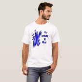 T-SHIRT MON HERBE EST BLEUE (Devant entier)