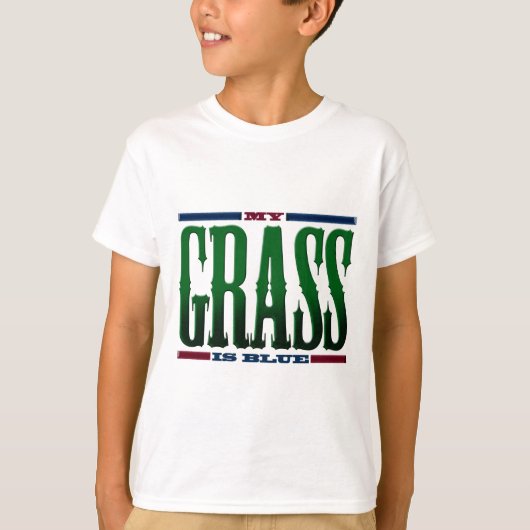 T-shirt "Mon Herbe Est Bleue" (Devant)